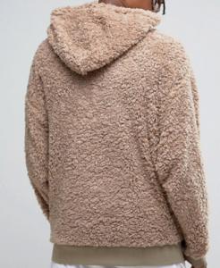 Wholesale Oversize Xxxxl Plain Thick Heavyweight Sherpa Lined Hoodie Soft Touch Brown from china suppliers