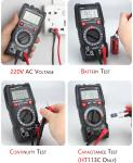 Habotest HT113A Handheld AC DC Digital Multimeter Professional Voltmeter LCD