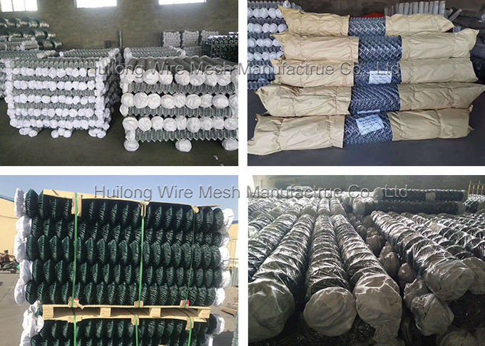 HUILONG 1-4'' PVC Coated Diamond Mesh Fence For Sports Ground 2