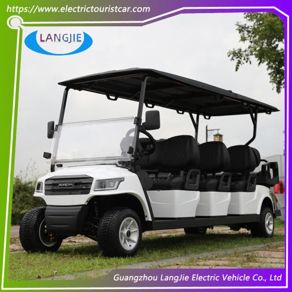 4 Wheel AC Motor Buggy Golf Cart With 48V Dry Battery 8 Passenger Golf Cart For