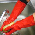 Waterproof Durable Latex Kitchen Rubber Gloves Reused Household Gloves