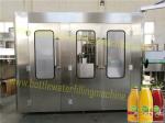 6000B/H Capacity Glass Bottle Non-Carbonated Soft Drinks / Juice Monoblock