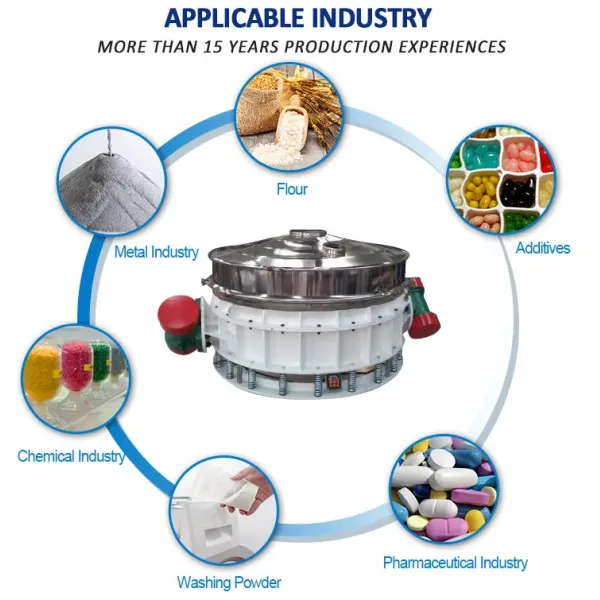 Automatic Running Discharge Vibrating Screen For Flour Sieving
