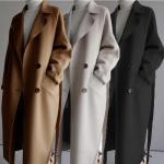 Autumn Winter Puffer Down Coat Korean Loose Wool Coat For Ladies