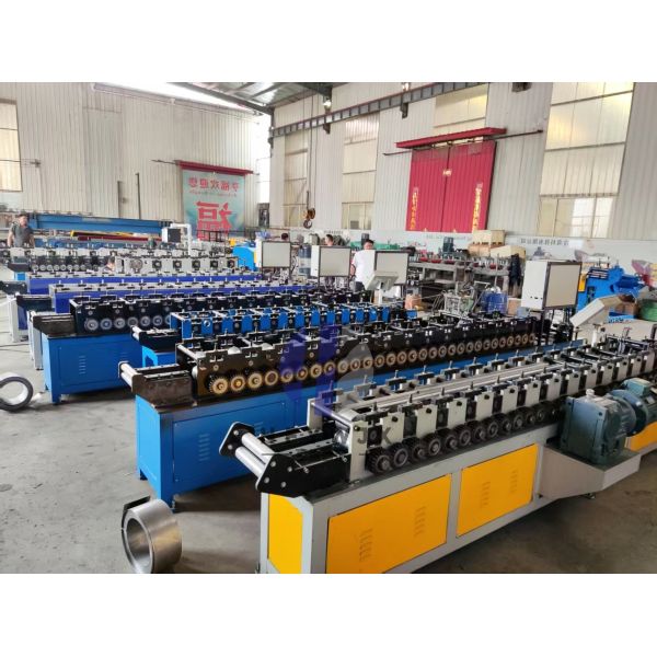 Automatic roller shutter door production line overview