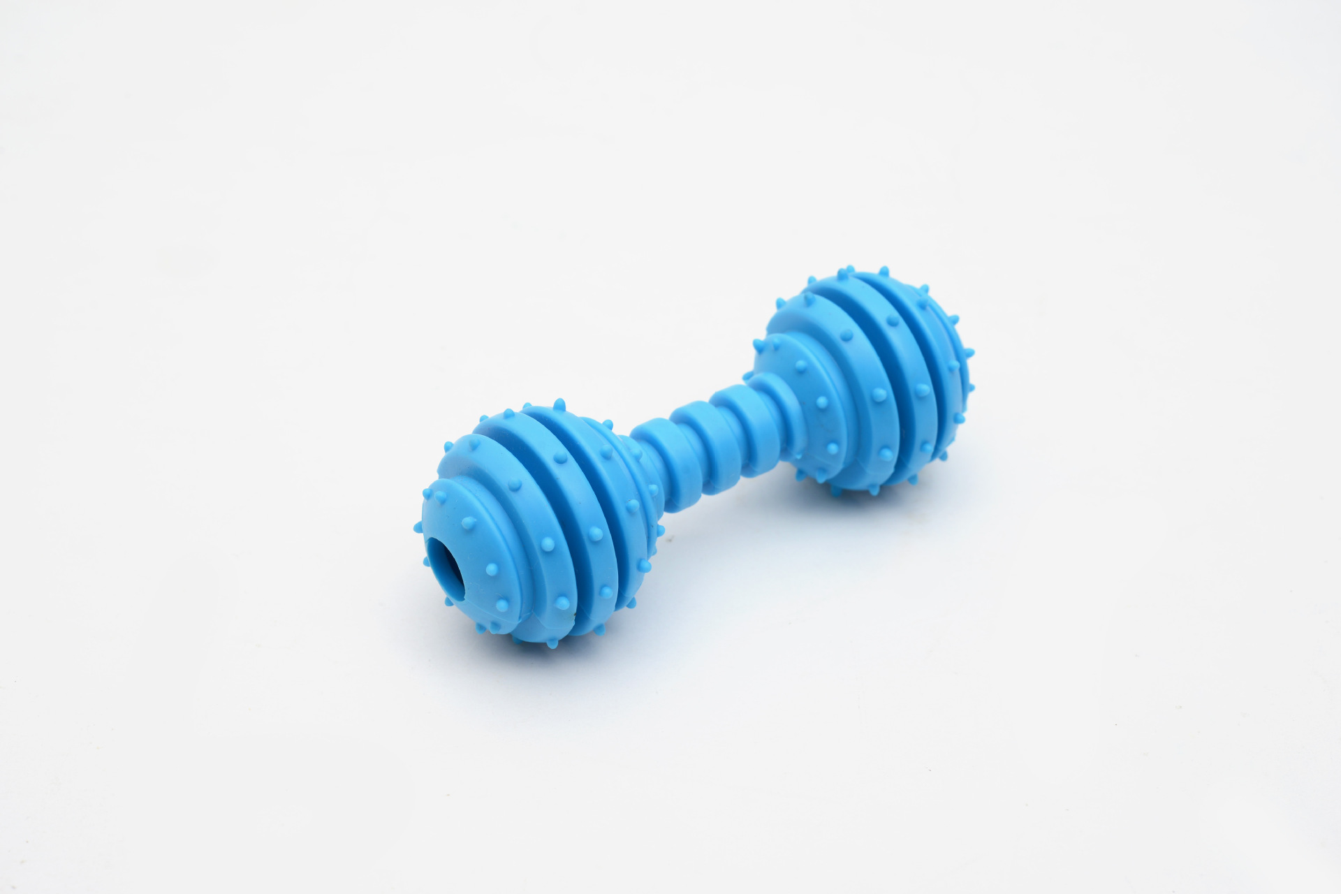 Colorful Bone Shape TPR Pet Dog Toy Suitable for All Seasons Barbell Dog Chew Toy
