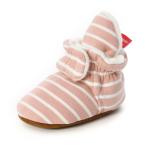 Wholesale cheap Cotton fabric striped print socks soft sole prewalk boy girl