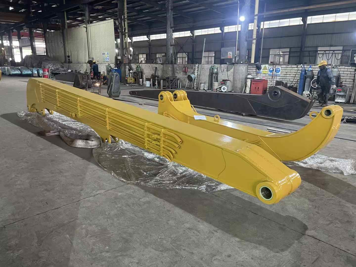 CAT349 22m Q355B Excavator Pile Driving Arm Size Arm Opening Angle About 160 °