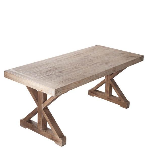 Solid Wood Customized Vintage Neoclassical Wooden Dining Table for Dining and
