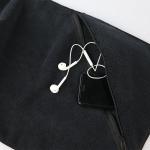 Black 30cmx80cm Microfibre Sports Towel , Microfiber Yoga Mat Towel