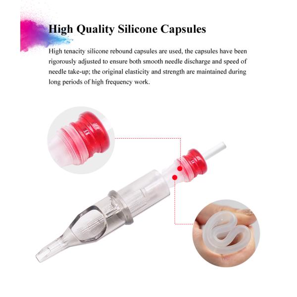 20pcs Disposable Tattoo Needles 7RL Stainless Steel Cartridges