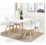 Customized Plastic Dining Chairs Set Of 4 White Plastic Dining Room Chairs