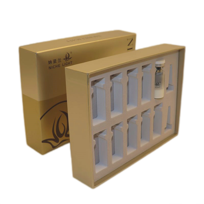 Custom Medicine Bottle Packaging With EVA And Flocking Insert