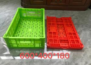 Wholesale Plastic Storage Fruit Vegetable Transport Basket Crate For Supermarket from china suppliers
