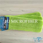 Green Color Microfiber Wet Mop Pads Twist Pile Refill Mop Fabric Home Cleaning