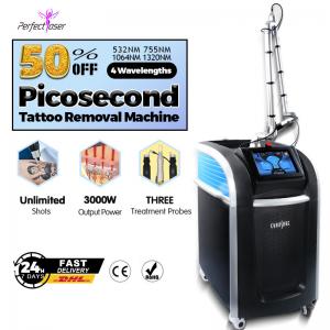 China ODM Pico Laser Tattoo Removal Machine 3000W Three Treatment Probes on sale