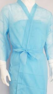 Wholesale Non Woven Disposable Bathrobe Kimono Disposable Nonwoven Kimonos for SPA Center Massage Use Disposable Kimono from china suppliers