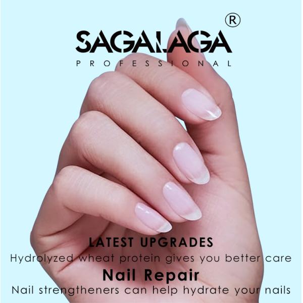3 in 1 Nail Hardener Repair Strengthen for Damaged and Thin Nails Top&Base Coat