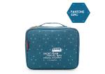 Fashion Custom Square Makeup Toiletry Bags With Large Storage Mesh Pockets