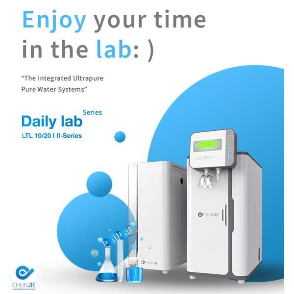 Lab Ultrapure Water System with 18.2MΩ Resistivity and 10L/H & 20L/H Flow Rate Featuring UV Lamps