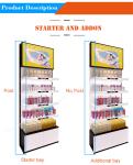 Supermarket Cosmetic Perfume Storage Rack Floor Standing W930*D330*H2430mm