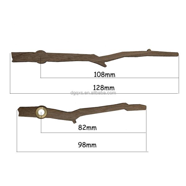 DIY Clock Parts Decorative Wood Material Needle Black Walnut Clock Hand Beech Wooden Clock Pointer