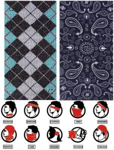 Wholesale Anti UV Summer Cooling Thin Wool Cotton Reflective Bandana from china suppliers