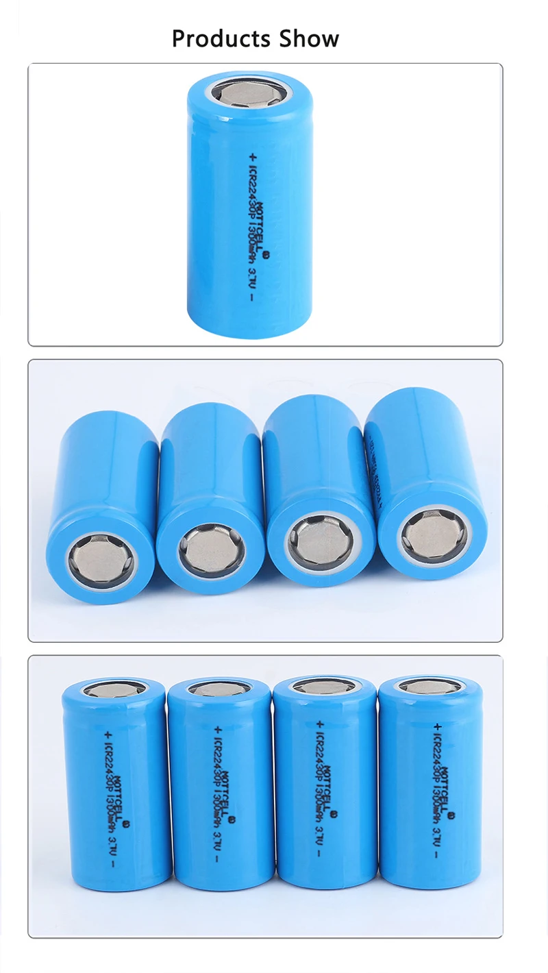 22430 High Temperature Lithium Battery Rechargeable Lithium Ion 3.7 Volt Battery