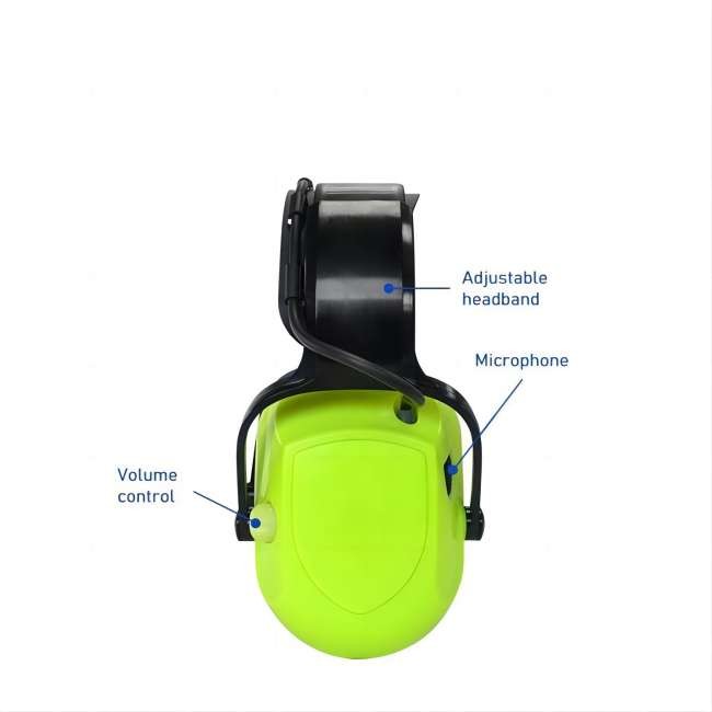 3.5hours Rechargeable Industrial Ear Muff Protection With Anti Noise Defender