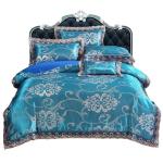 4pcs Colorful Microfiber Printed Queen Bedding Sets for Hotel Luxury and Comfort