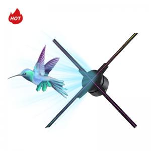 China Four Blades 1920*1080 70cm Indoor Advertising Hologram 3D Holographic Naked Eyes 3D LED Fan with Wifi App Control on sale