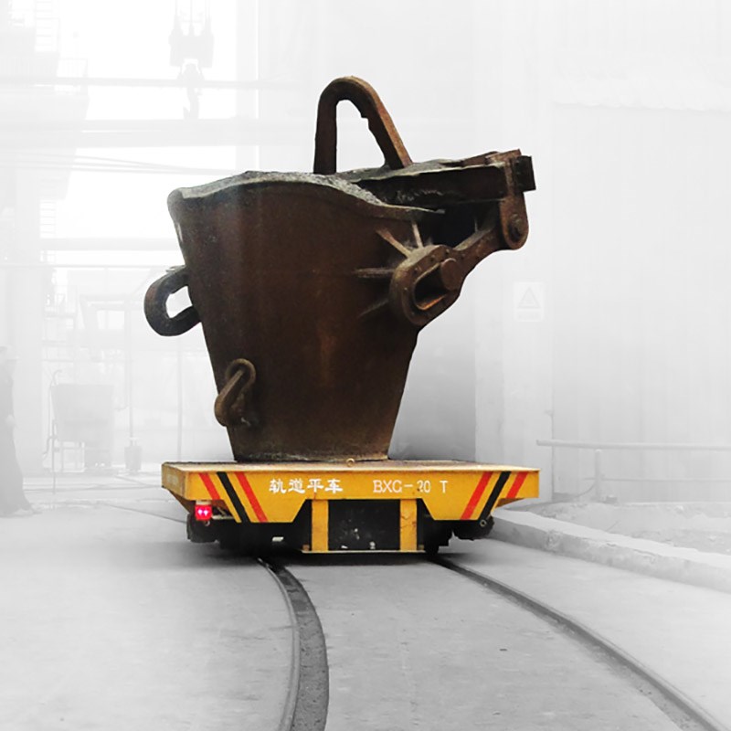  10T battery powered rail transfer flat cart 