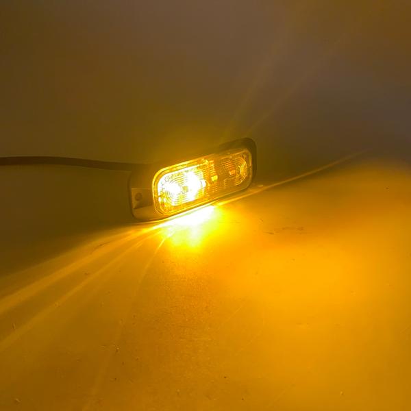 Side Flashing 12V - 24V LED Strobe Warning Lights IP67 Strobe Light For Vehicle