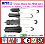 3KN high strength anchor tension clamp for ADSS fiber optic cable PA-37, PA-69,