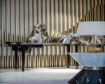 Hairline Gold Stainless Steel Perforated Panels For Hotels/Villa/Lobby/Shopping
