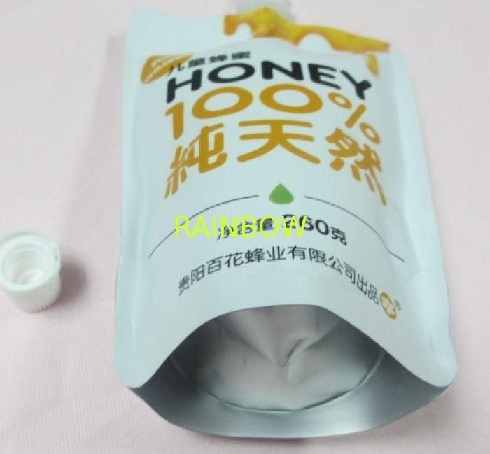 Customized Aluminum Foil Stand Up Spout Pouch Packaging For Liquid