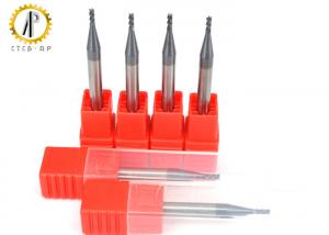 China Long Shank Micro Grain Carbide End Mill / Flat End Mill Drill Bit With Straight Shank on sale