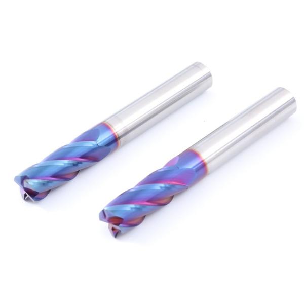Nano Coating Steel Milling Cutter Tungsten Carbide For Heat Treated Steel