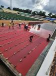 13mm 15mm Sandwich System Running Track High Flexibility Tartan Track