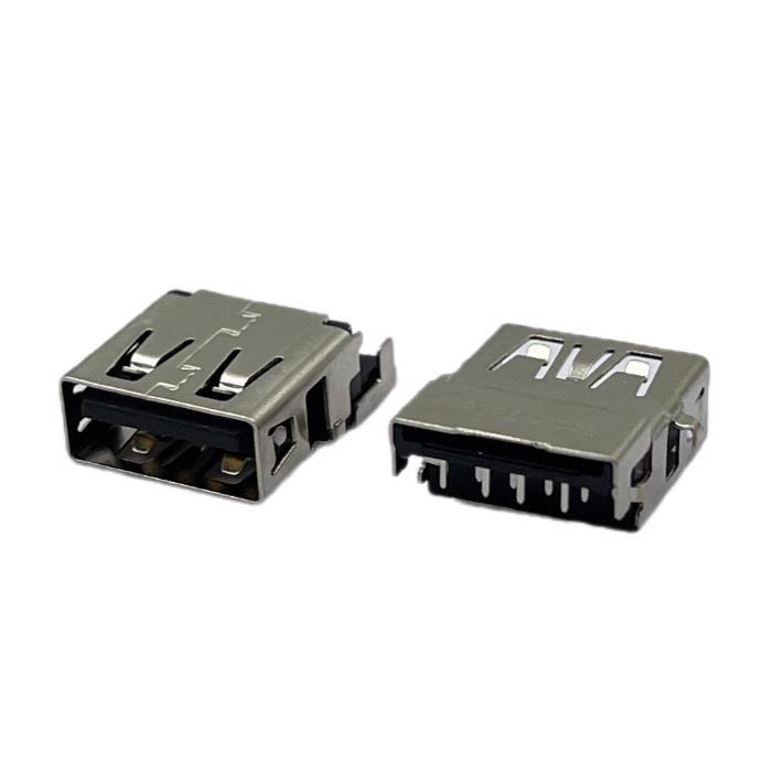 CH1.54mm PA9T Black DIP USB Connector Micro 5 Pin A Female 90 Degrees RVS