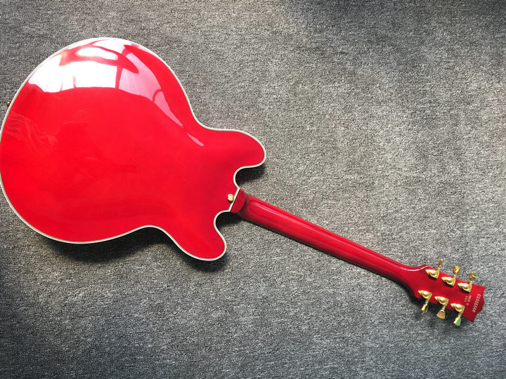 Wholesale ES335 Jazz electric guitar ES 335 Guitar Chrome hardware In Wine ES-335