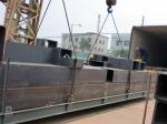 Heavy Steel Building Frames Painting Boxed Columns For Chile Factory