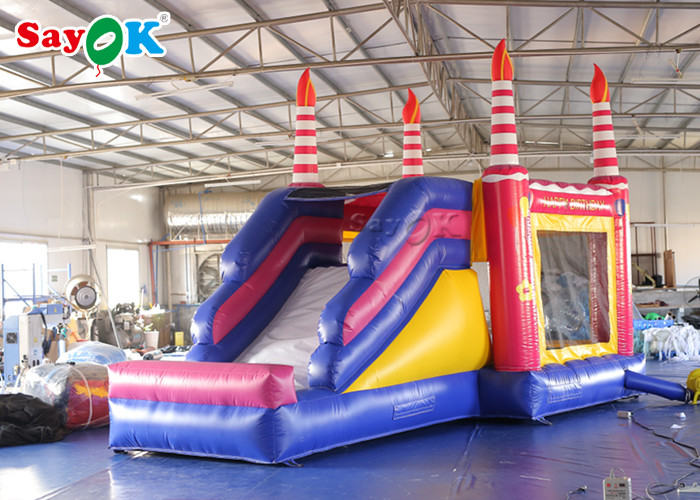 Inflatable Slippery Slide Inflatable Bouncers Slide Birthday Bounce House For Entertainment