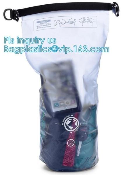 PVC Waterproof Dry Backpack for Outdoor Activities, 500D PVC tarpaulin dry bag