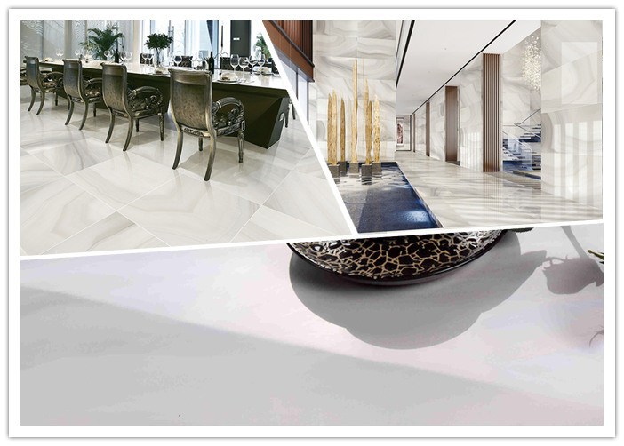 Agate Beige Color Polished Marble Porcelain Tile 60*120cm For Living Room Indoor Porcelain Tiles