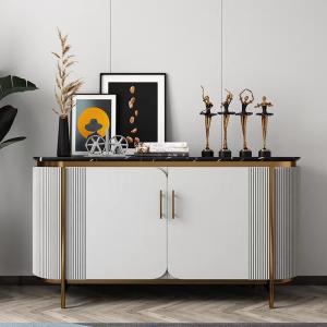 Wholesale Luxury Dining Side Cabinet Cupboard Restaurant Stainless Steel Sideboard Furniture from china suppliers