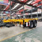 Heavy Mechanical Suspension Container Chassis Flatbed Truck Semi Trailer