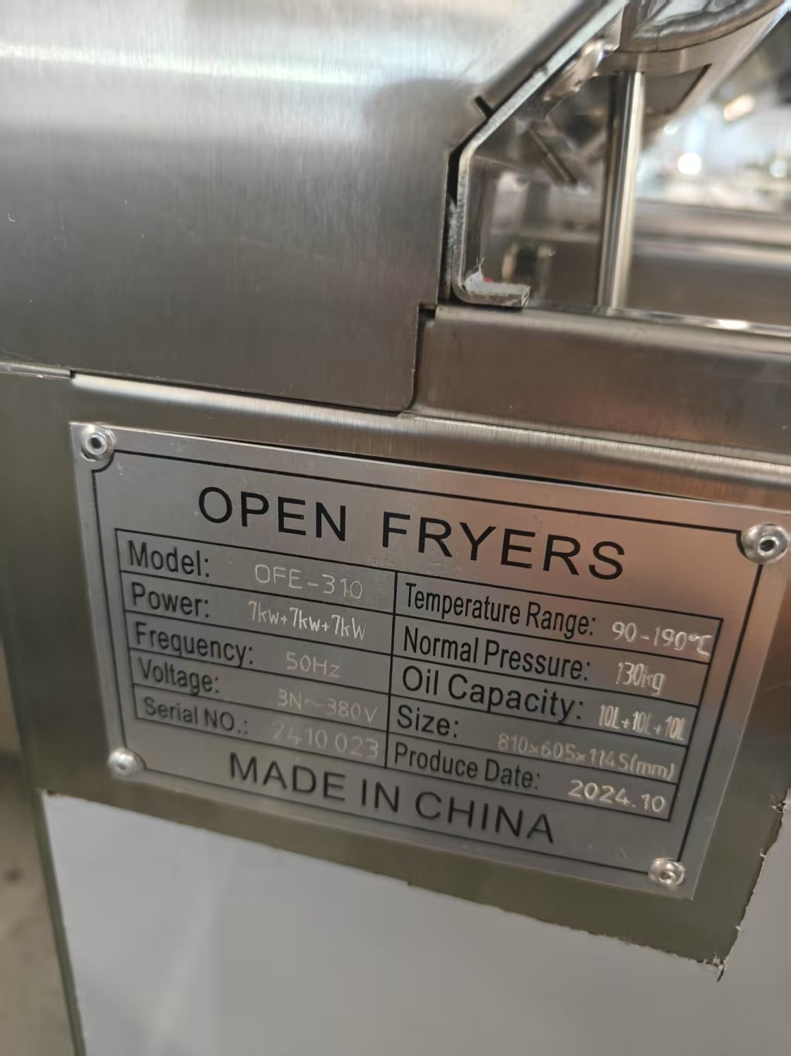 3 Pots 3 Baskets 21KW Electric Digital Open Fryer
