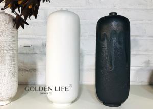Wholesale Ceramic Home Furnishings Black green and White Vase from china suppliers