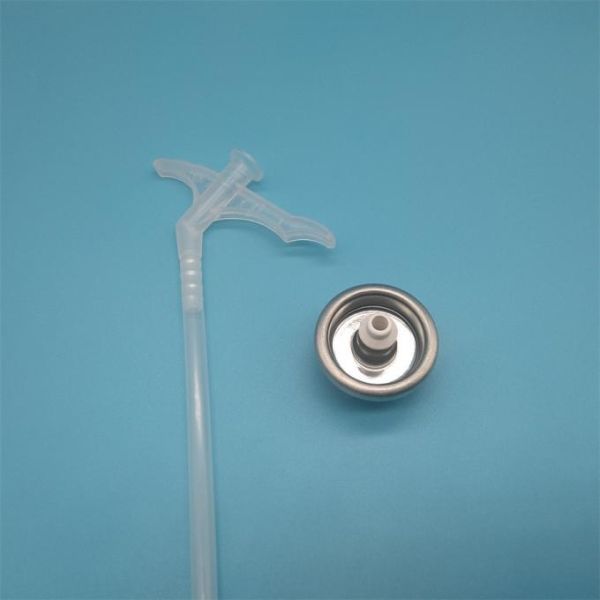 Close-up view of PU foam valve components